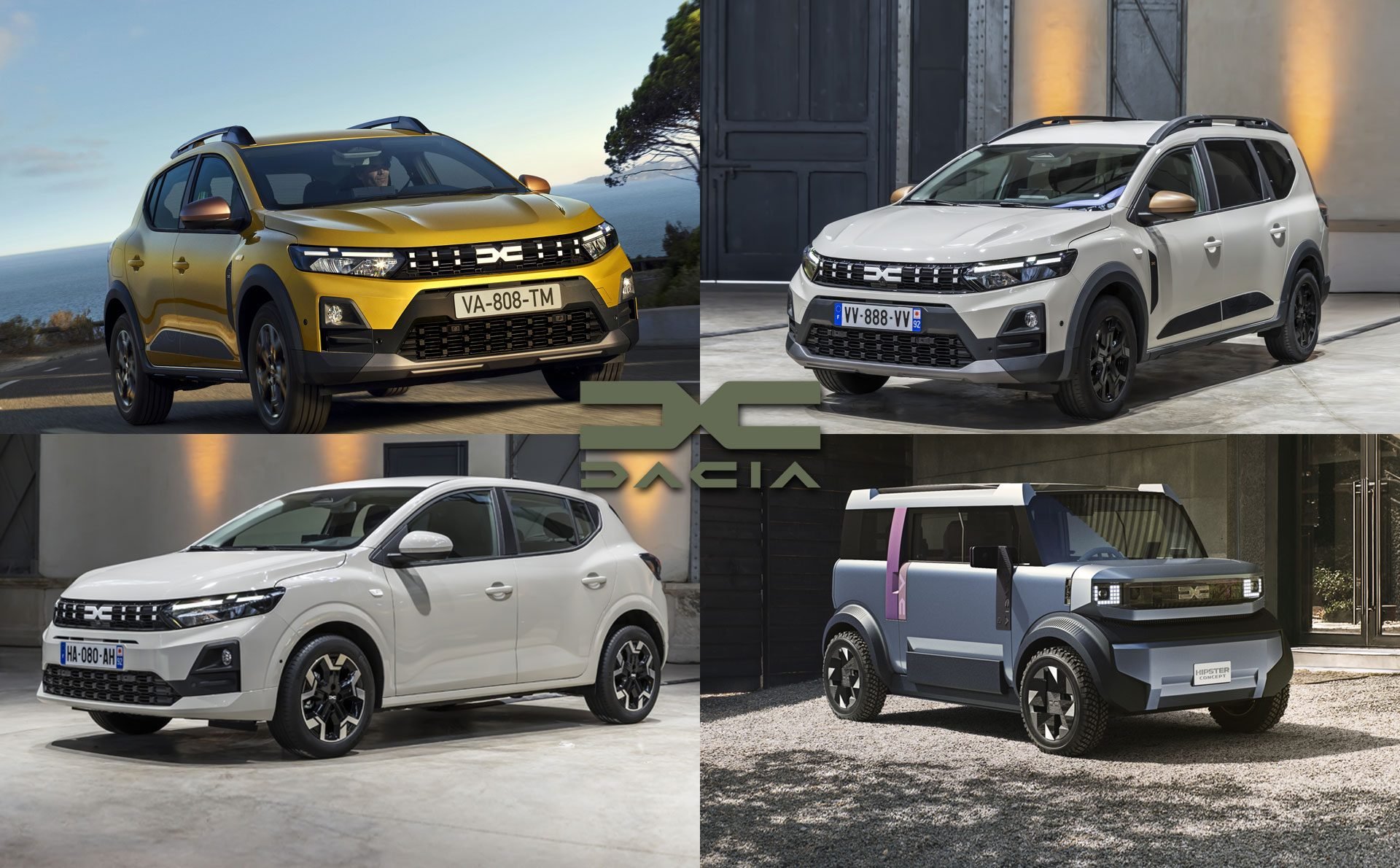 Restylages en série et concept inédit : Dacia met le paquet avec Hipster, Sandero, Spring et Jogger